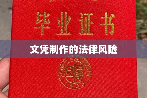 获嘉文凭制作的法律风险